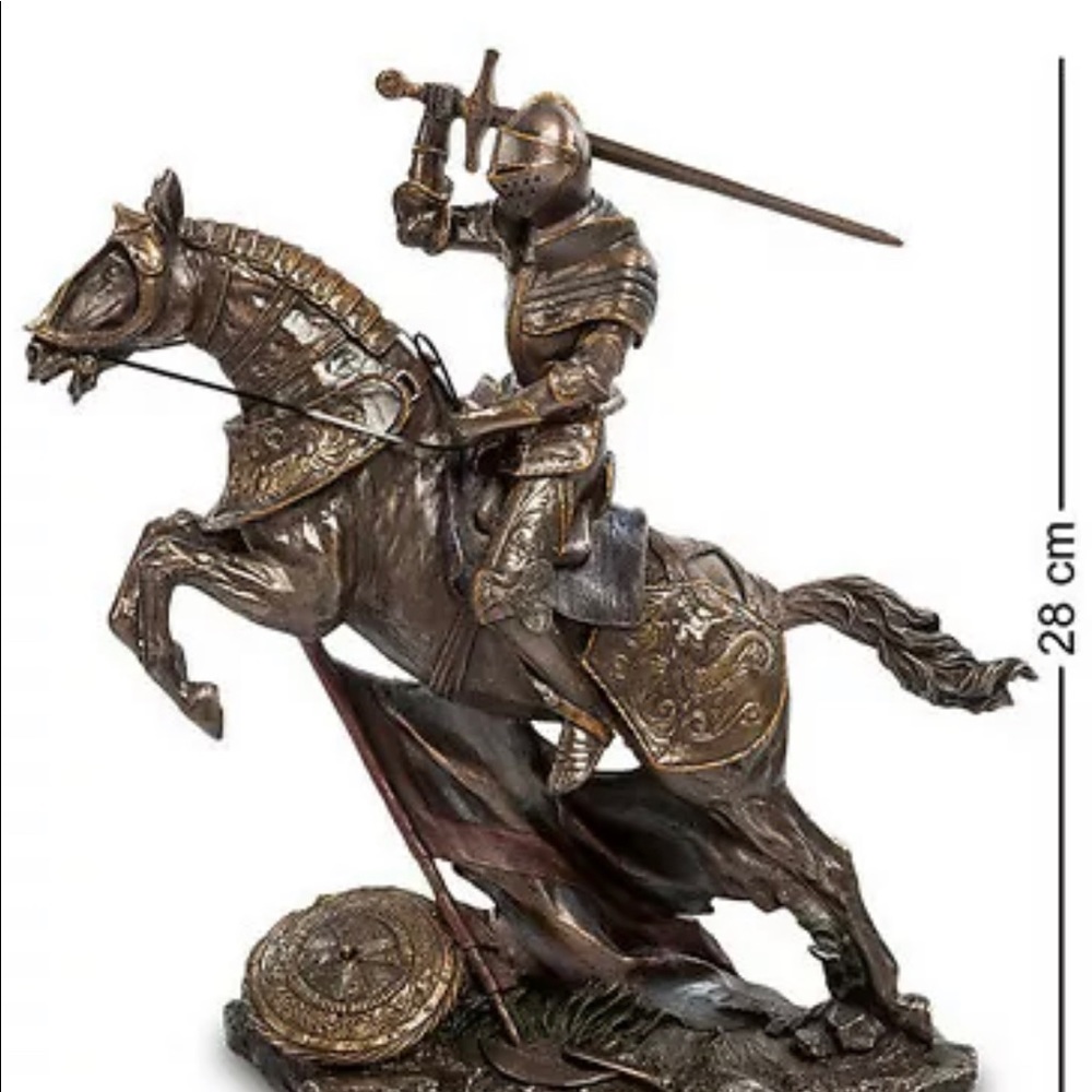 Veronese Dark Knight Bronze finish statue (vintage)